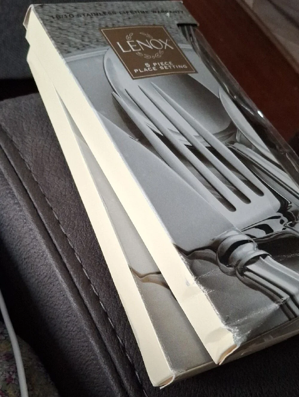 Lenox Silver Polished Stainless Flatware 5-Piece Place Settings (Pair)
